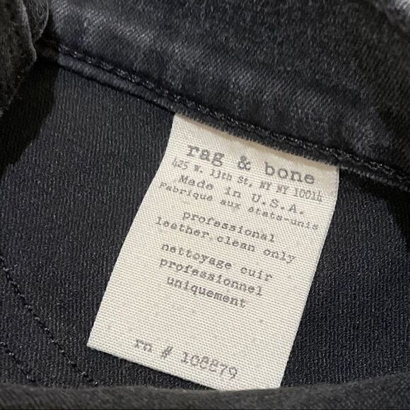 Rag & Bone unique black jeans size 26 - Picture 5 of 8